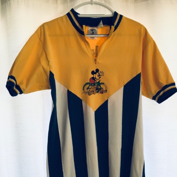 COPY - VINTAGE 80'S MICKEY MOUSE BIKE JERSEY MENS - Picture 1 of 3